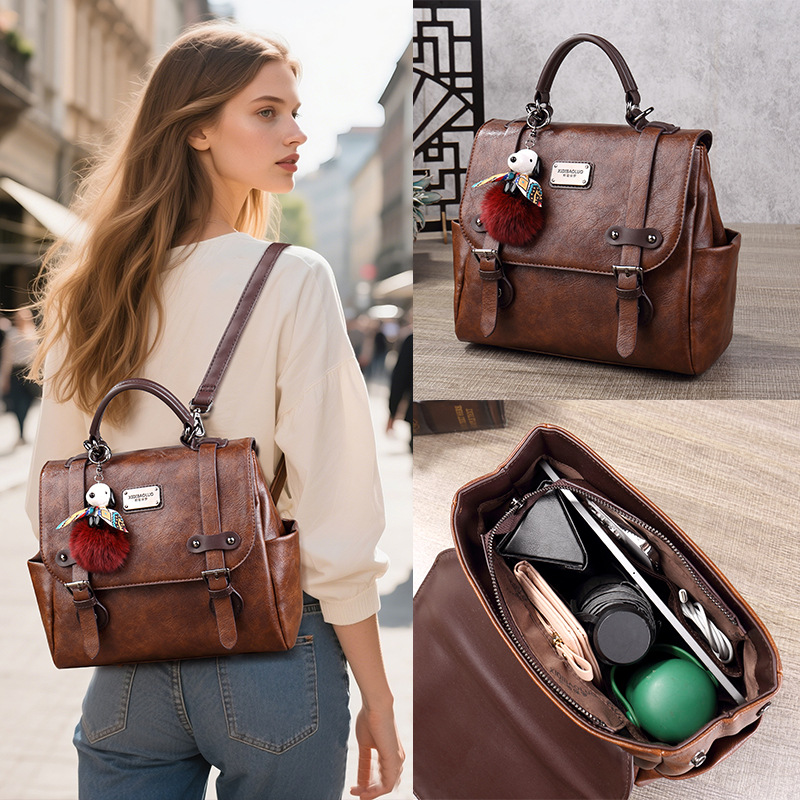Luxury Bags Leather - 2026년 여성용 대용량 백팩, 최신 패션