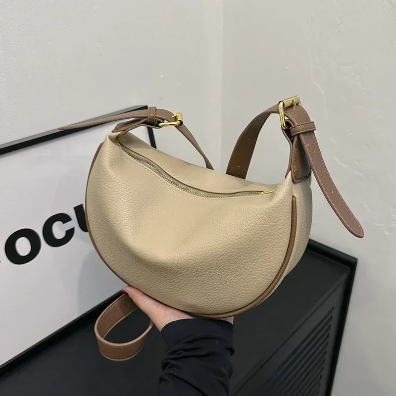 세련된 디자인의 단색 PU 소재 숄더백, 심플하면서도  - Luxury Bags On Sales 리뷰 및 가격