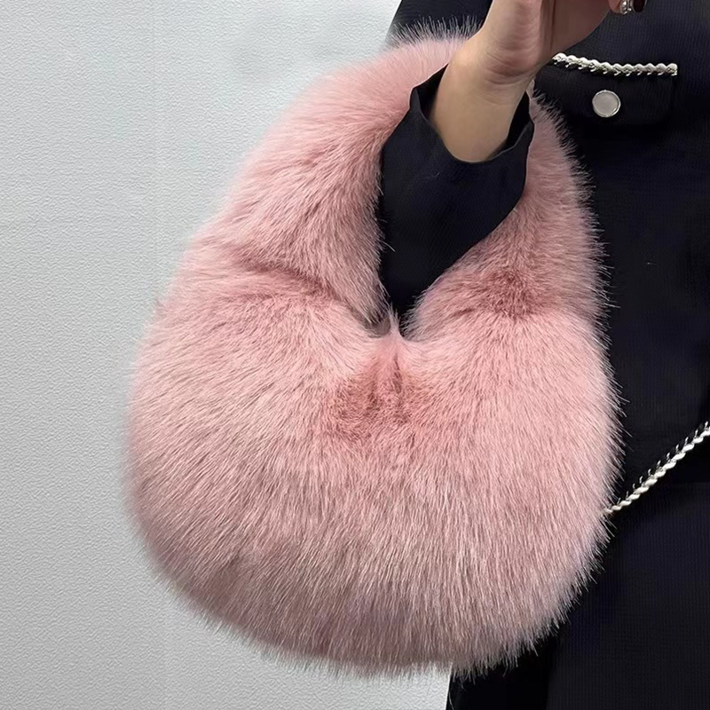 세련된 디자인의 부드러운 플러시 소재 반달 모양 여성용 - Luxury Bags Tote 리뷰 및 가격