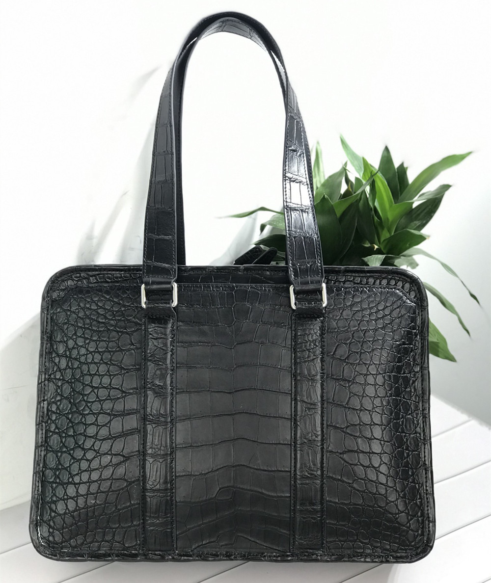 새로운 악어가죽 노트북 가방, 진짜 악어가죽 남성용 서 - Luxury Bags Tote 리뷰 및 가격