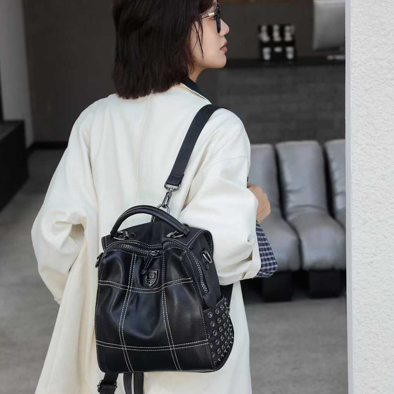 새로운 여성용 백팩 패션 광택 소프트 가죽 다기능 여성 - Luxury Bags Leather 리뷰 및 가격